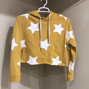 Love, Peace and Lazy Days crop hoodie. size L